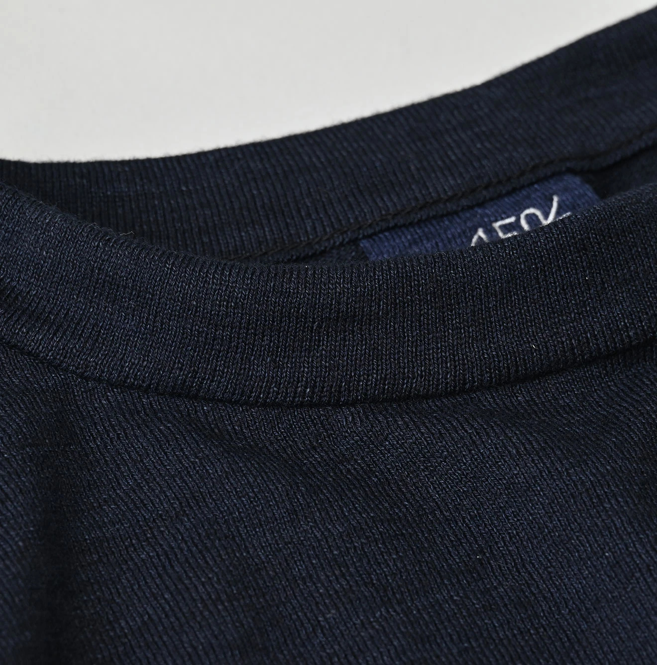 45R(フォーティファイブアール) |45PRMロゴジャカードニットソーの908海比古Tシャツ（インディゴ）