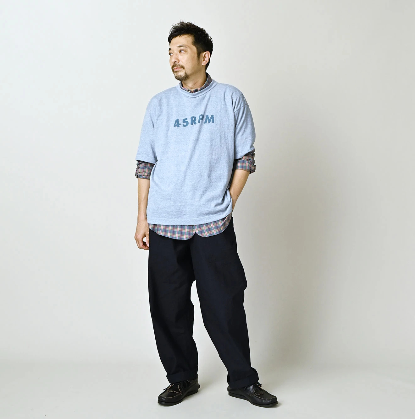 45R(フォーティファイブアール) |薄バックサテンの908ニームパンツ（インディゴ）