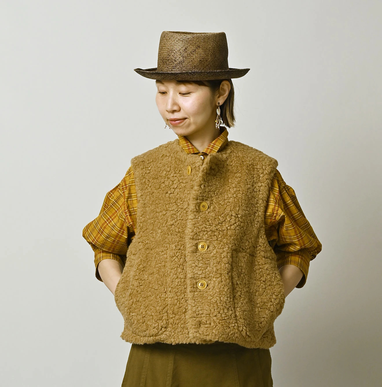 45R（フォーティファイブアール）| ウールボア×ナイロンのベスト Vest
