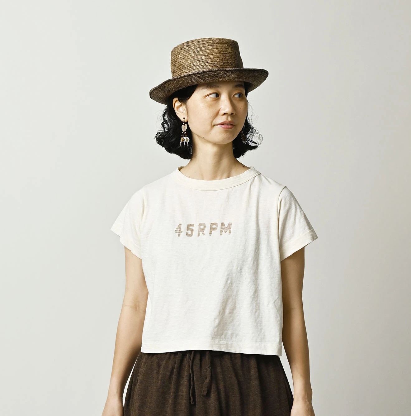 45R(フォーティファイブアール) |天竺のチビ比女deロゴTシャツ