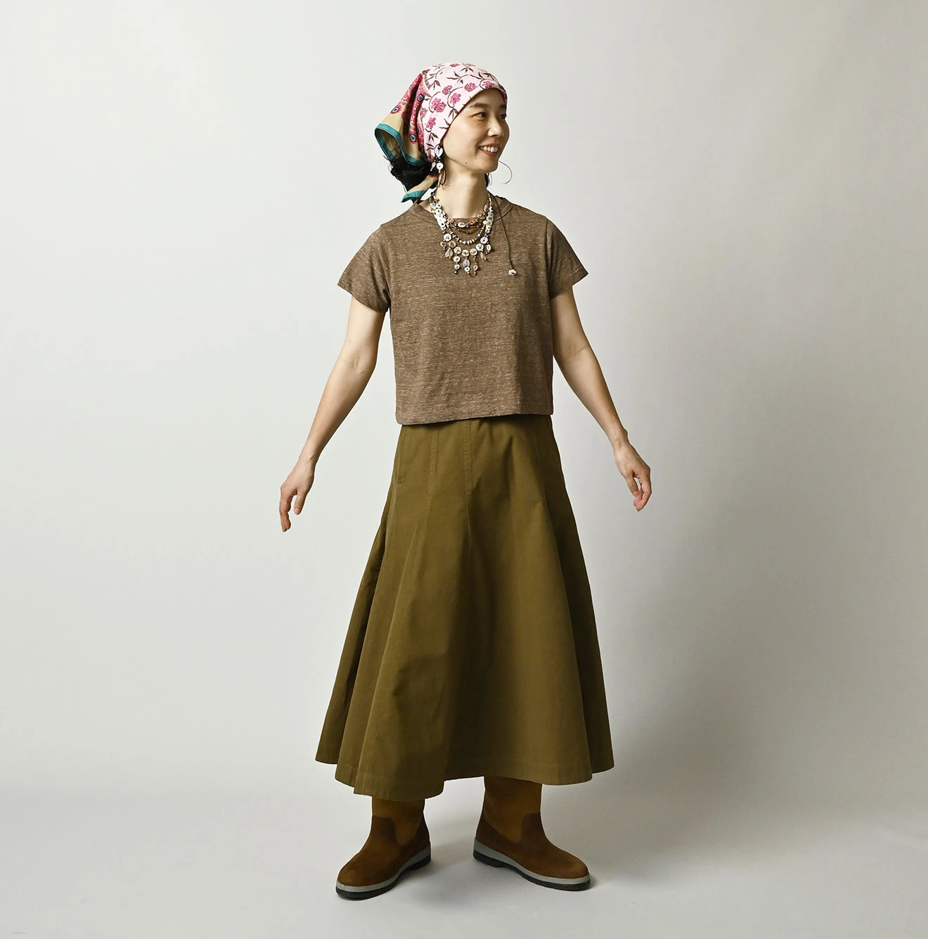 45R(フォーティファイブアール) |天竺のチビ比女Tシャツ（トップ）