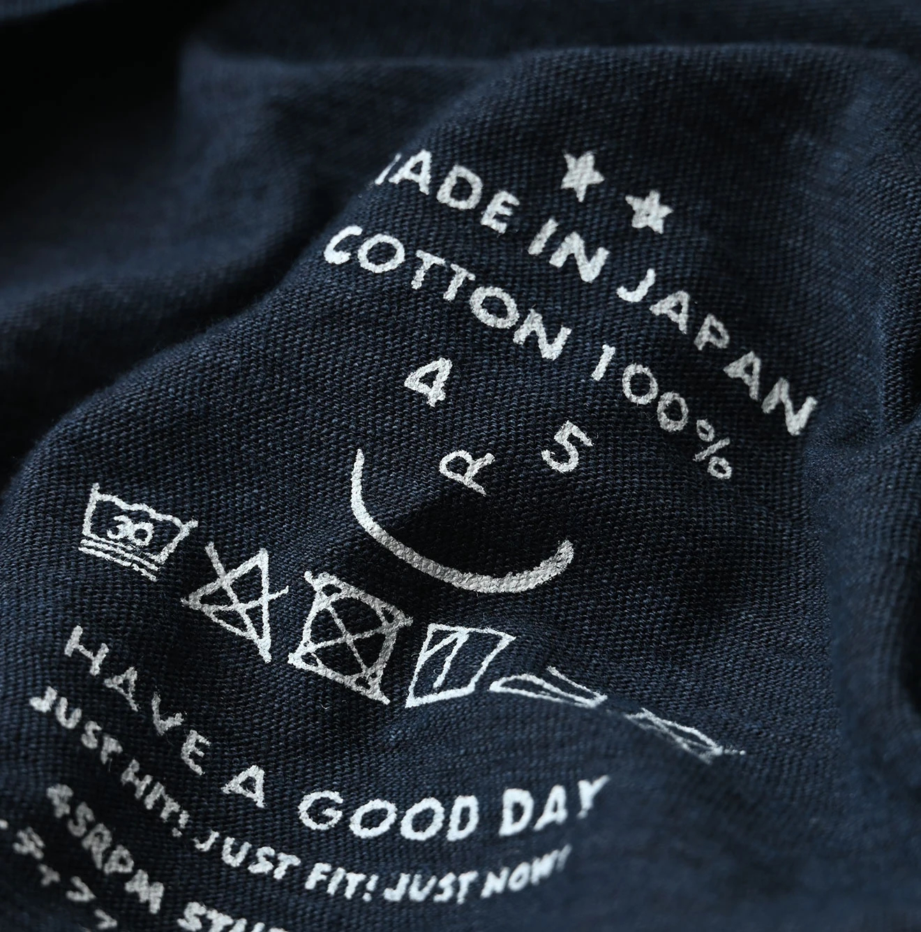 45R(フォーティファイブアール) |天竺の908竹比古Tシャツ（インディゴ）