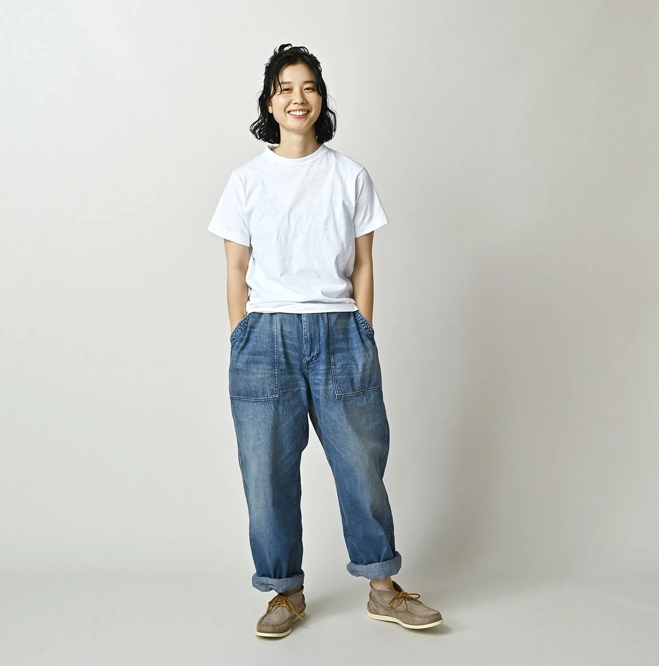 45R(フォーティファイブアール) |天竺の908竹比古Tシャツ（インディゴ）