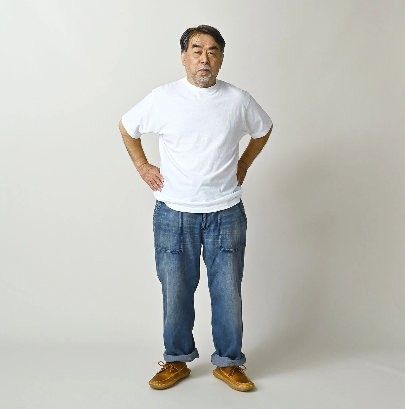 45R(フォーティファイブアール) |天竺の908竹比古Tシャツ（インディゴ）