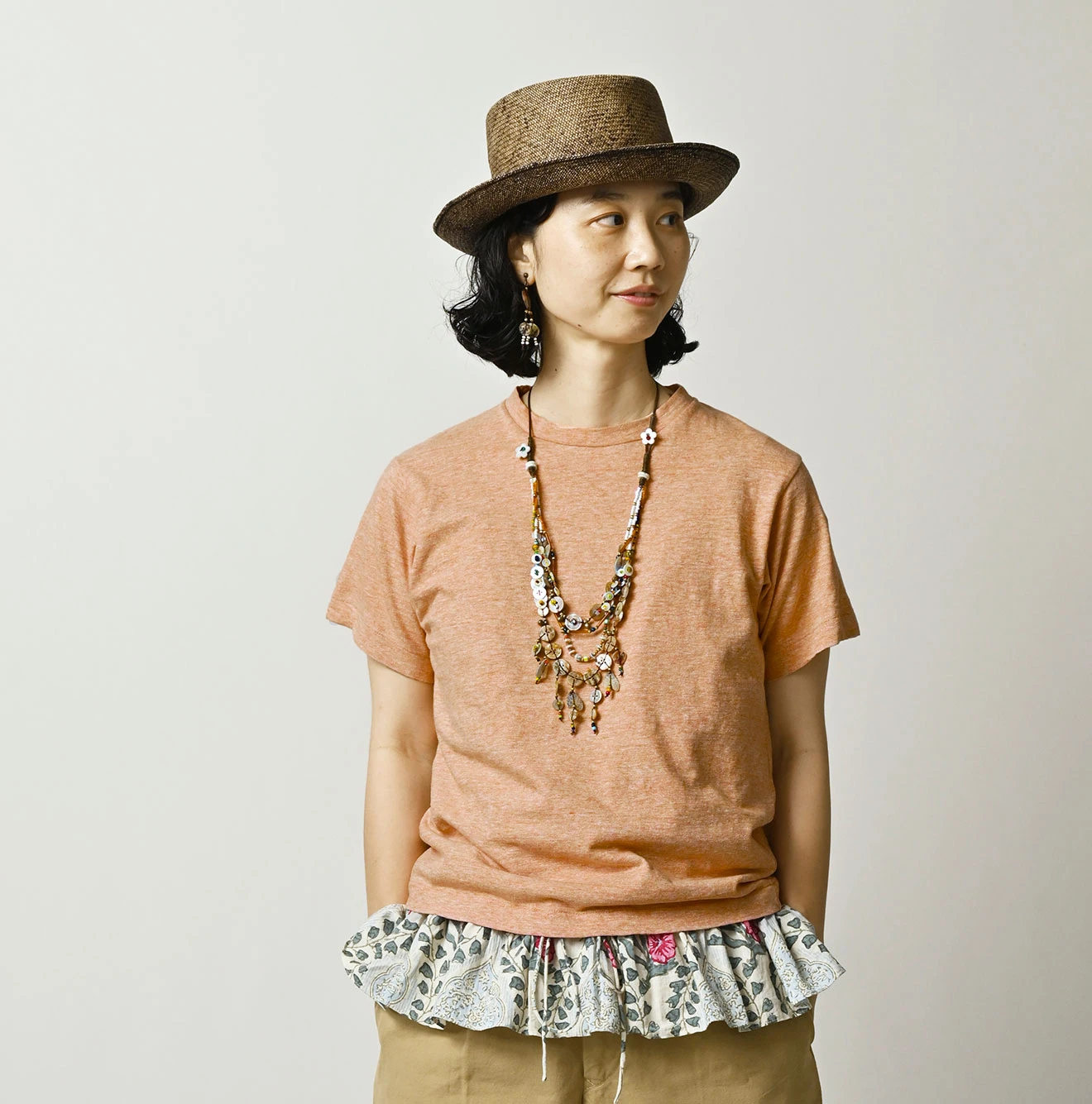 45R(フォーティファイブアール) |天竺の908竹比古Tシャツ（トップ）