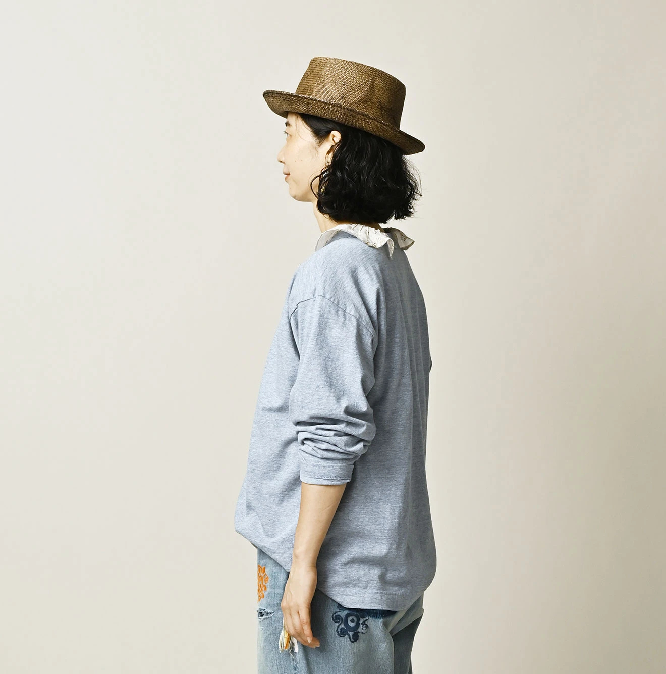 45R(フォーティファイブアール) |ドンキーカレッジプリントの908長袖Tシャツ（トップ）