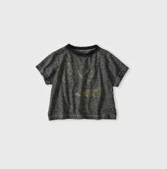 45R（フォーティファイブアール）| ヒッコリー天竺の落書きチビTシャツ