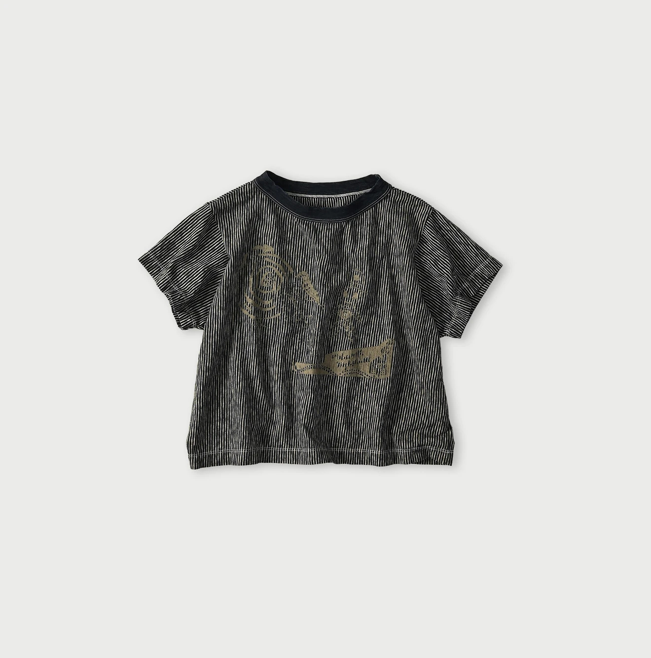 45R（フォーティファイブアール）| ヒッコリー天竺の落書きチビTシャツ