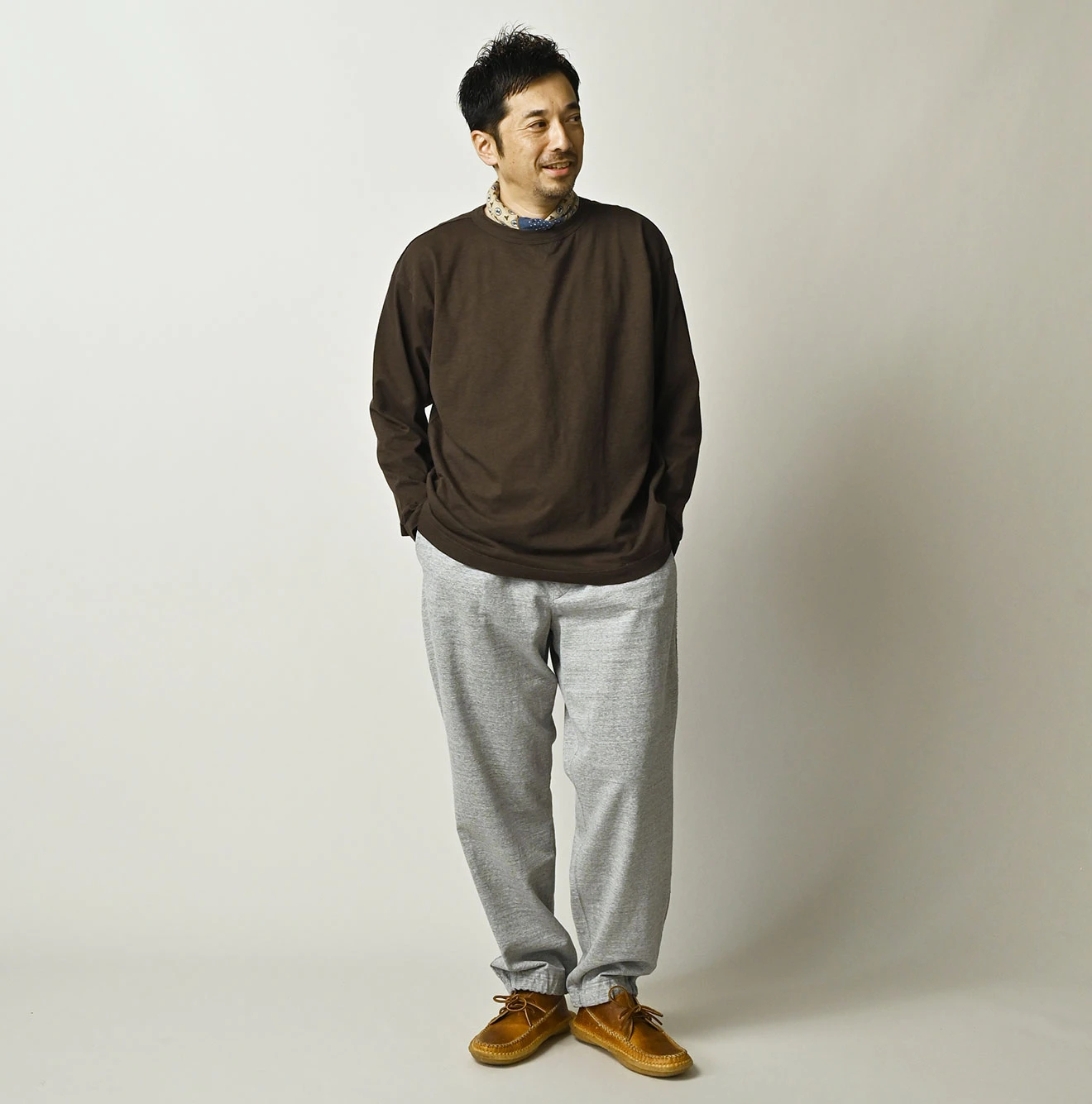 45R(フォーティファイブアール) |天竺の908長袖海比古Tシャツ