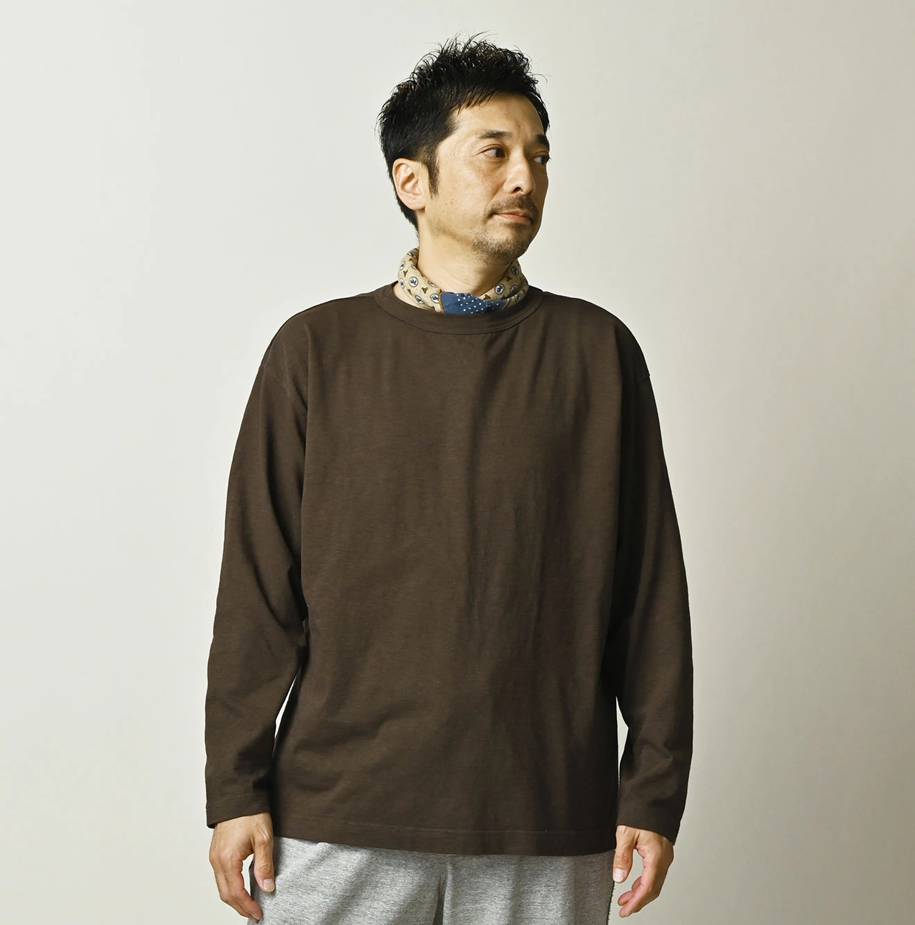45R(フォーティファイブアール) |天竺の908長袖海比古Tシャツ