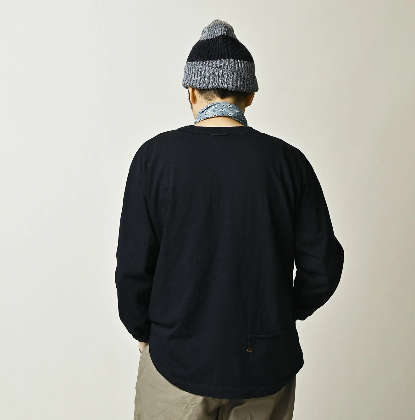 45R(フォーティファイブアール) |天竺の908長袖海比古Tシャツ（インディゴ）