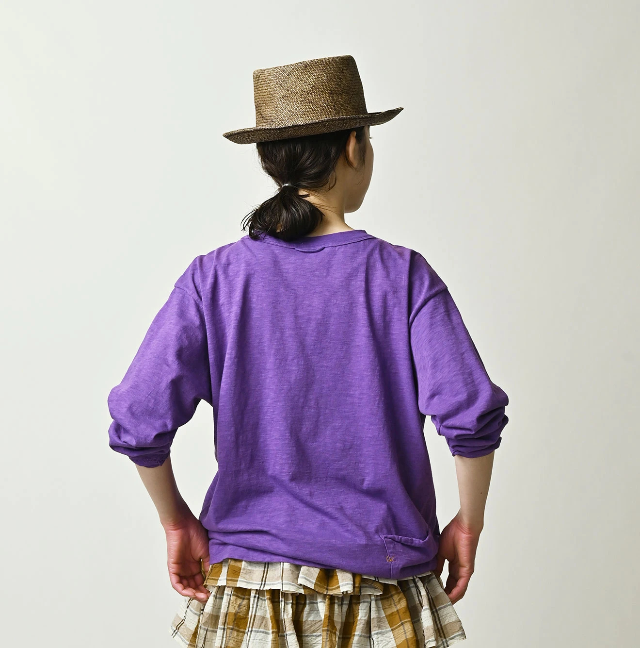 45R(フォーティファイブアール) |天竺の908長袖海比古Tシャツ（45草染）