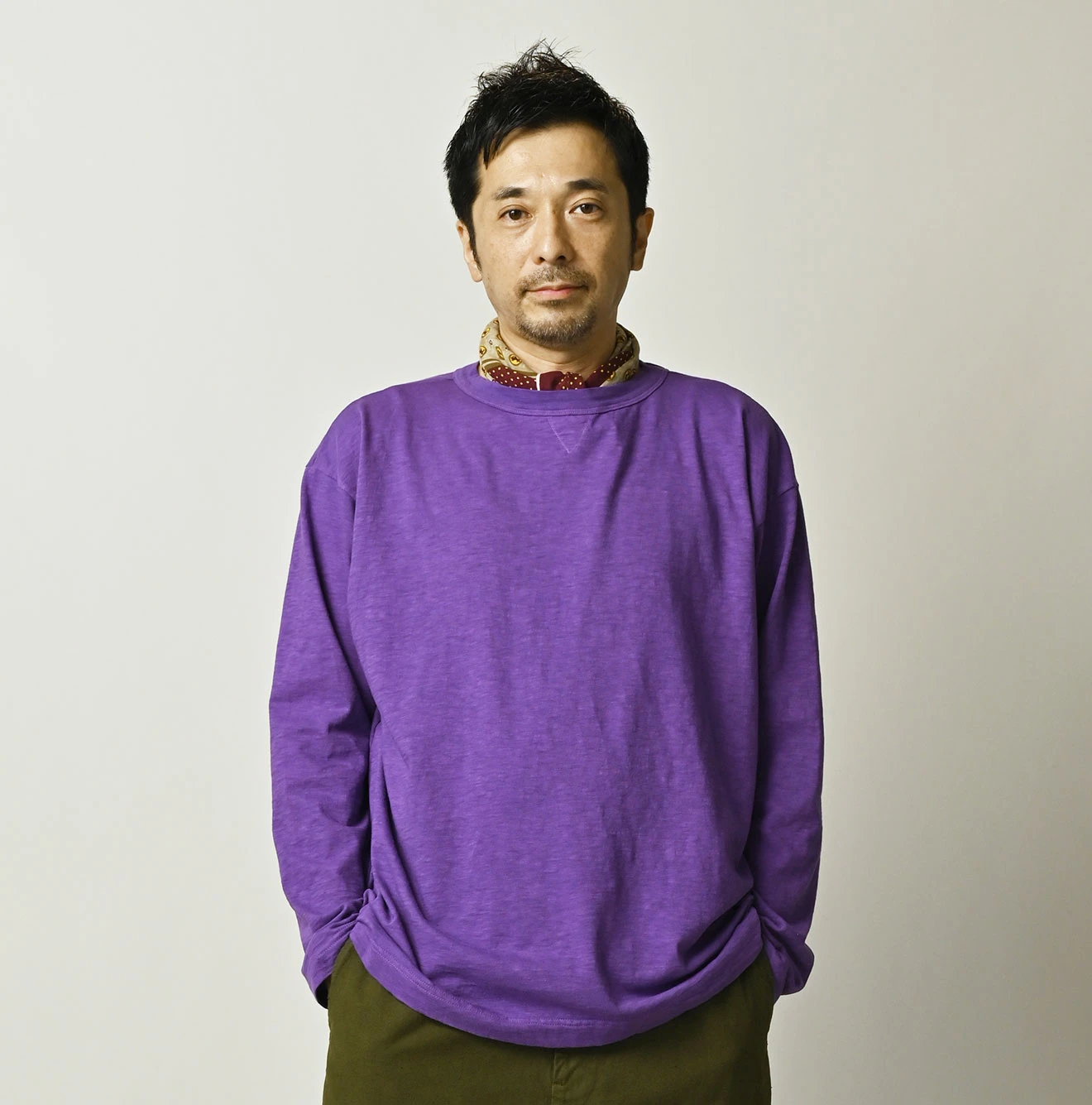 45R(フォーティファイブアール) |天竺の908長袖海比古Tシャツ（45草染）