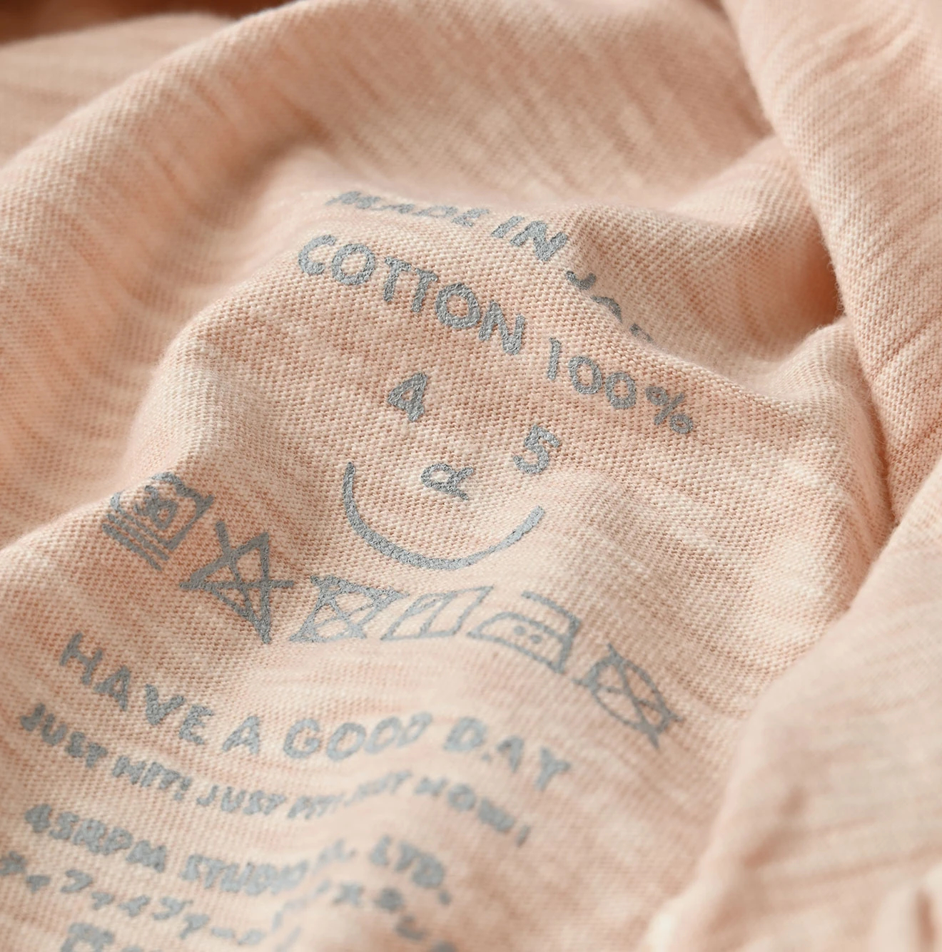 45R(フォーティファイブアール) |天竺のギャザーM比女Tシャツ（45草染）