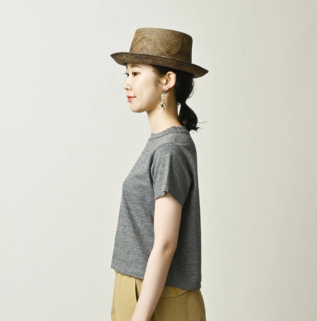 45R(フォーティファイブアール) |In the Rawプリントのチビ比女Tシャツ（トップ）
