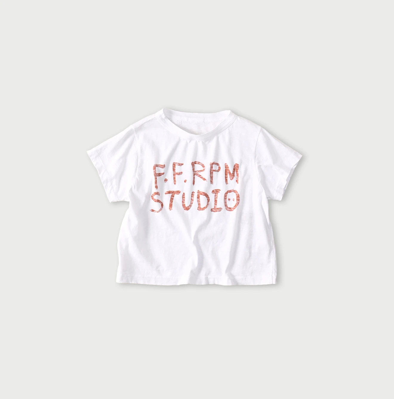 45R(フォーティファイブアール) |ドンキーくん刺繍のチビ比女ロゴTシャツ