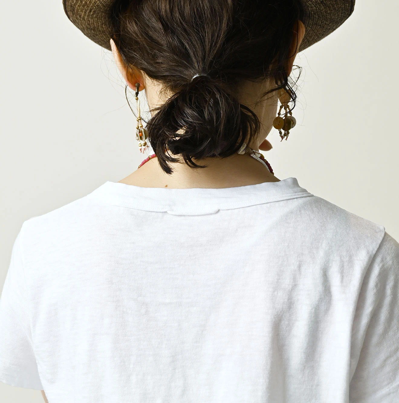 45R(フォーティファイブアール) |ドンキーくん刺繍のチビ比女ロゴTシャツ