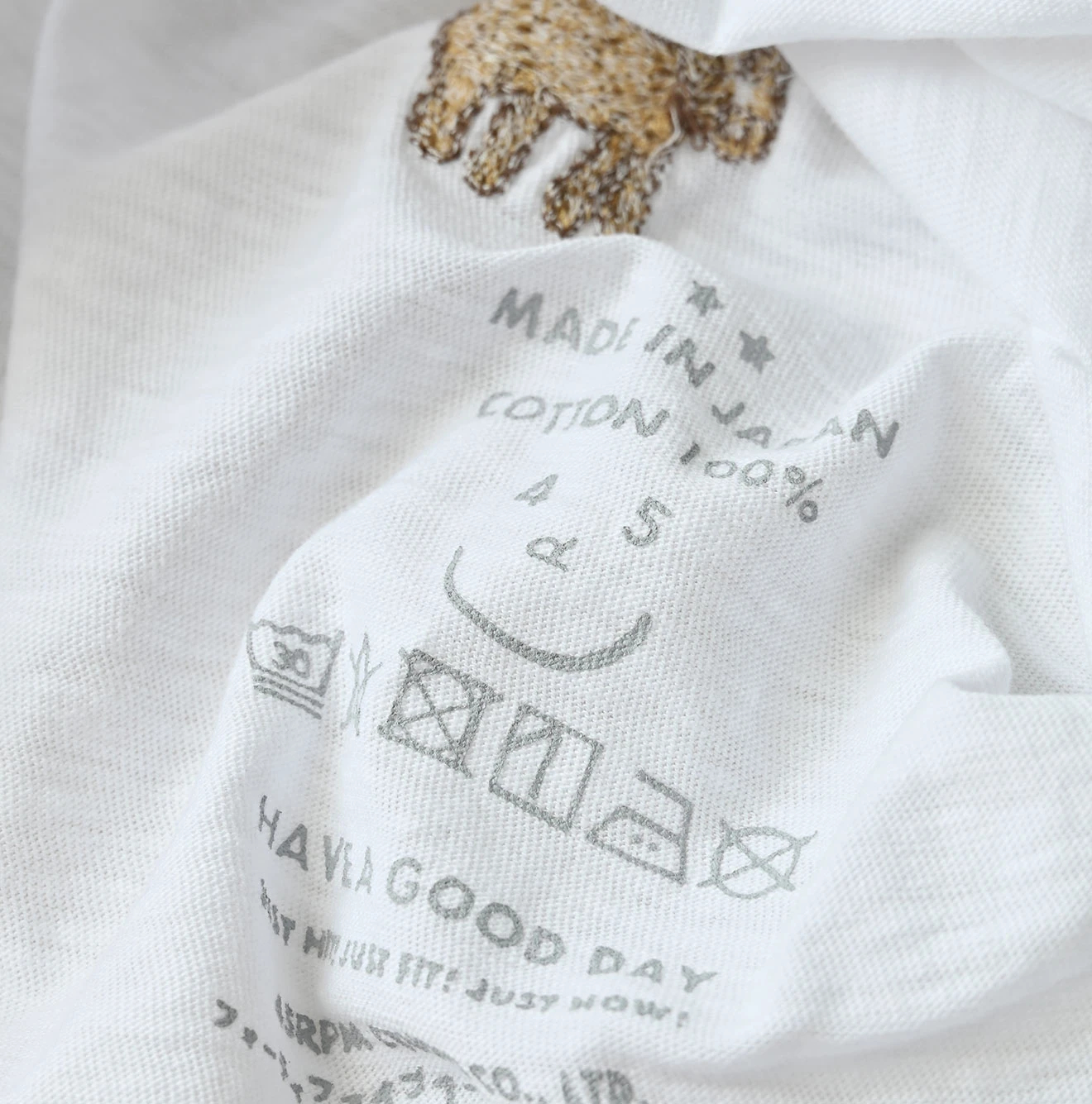 45R(フォーティファイブアール) |ドンキーくん刺繍のチビ比女ロゴTシャツ