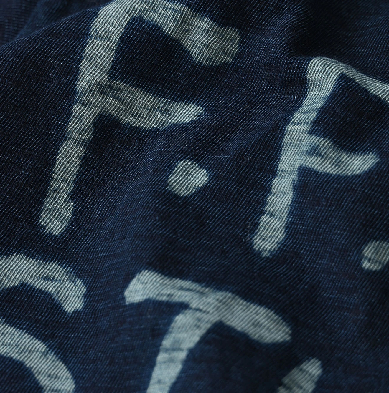 45R(フォーティファイブアール) |ドンキーくん刺繍のチビ比女ロゴTシャツ（インディゴ）