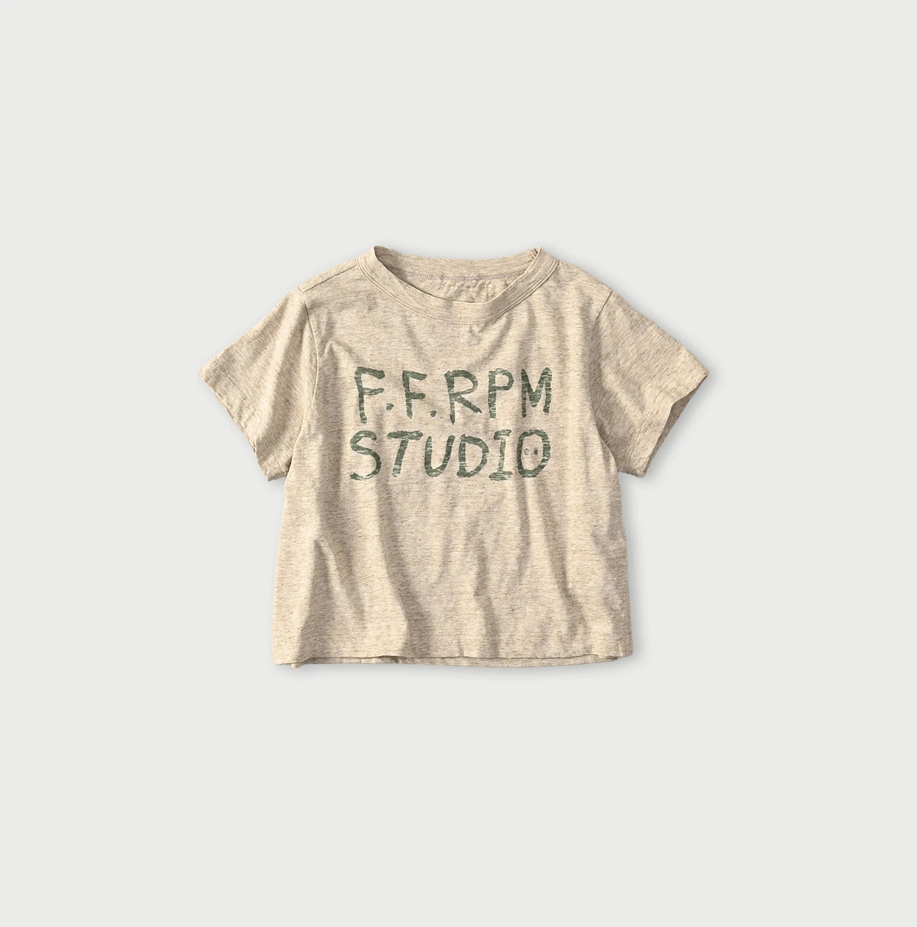 45R(フォーティファイブアール) |ドンキーくん刺繍のチビ比女ロゴTシャツ（トップ）