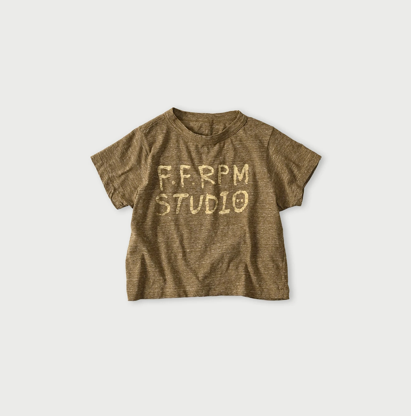 45R(フォーティファイブアール) |ドンキーくん刺繍のチビ比女ロゴTシャツ（トップ）