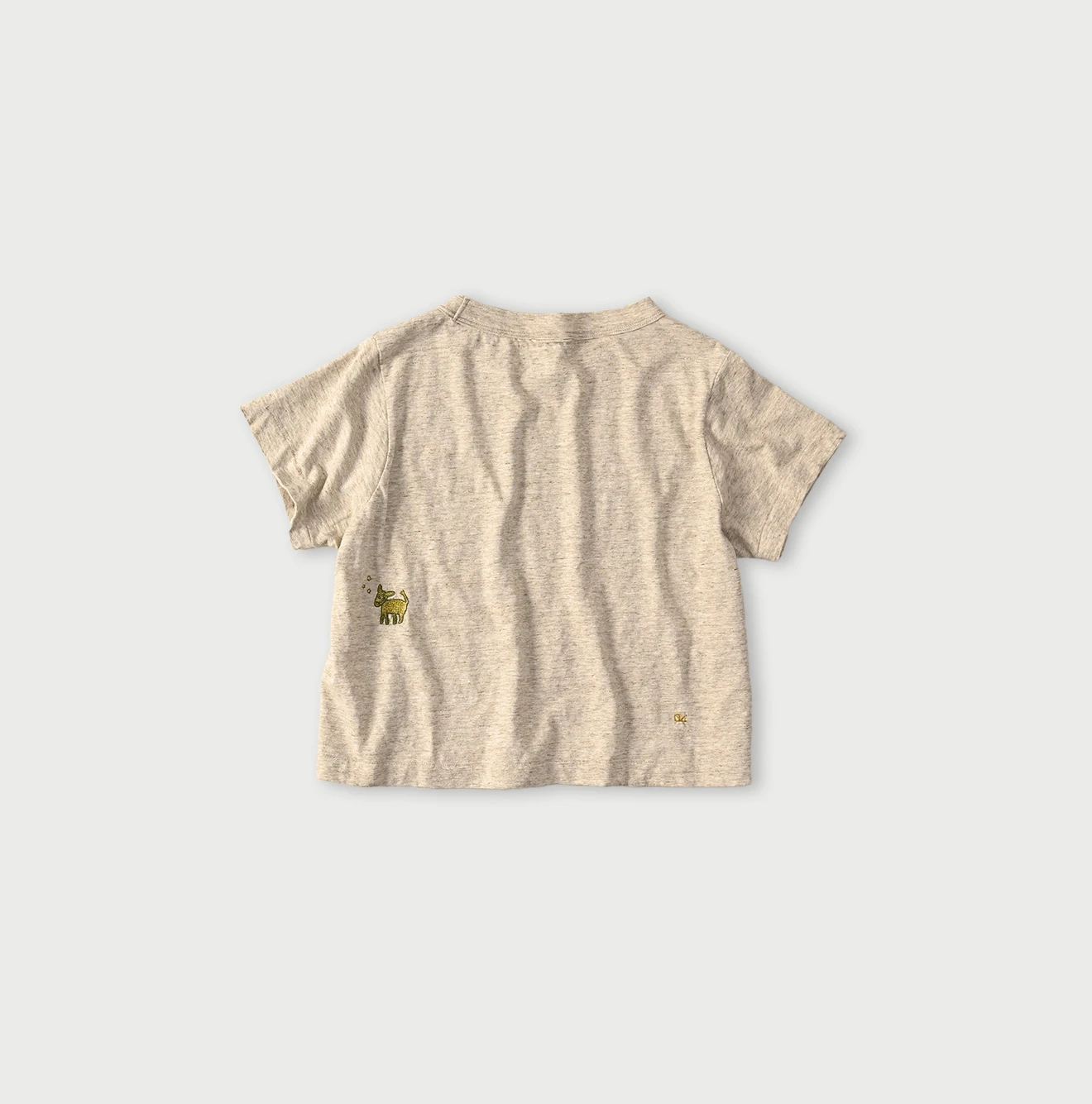 45R(フォーティファイブアール) |ドンキーくん刺繍のチビ比女ロゴTシャツ（トップ）