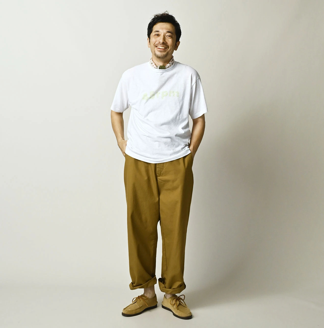 45R(フォーティファイブアール) |マルフツラロゴプリントの908竹比古Tシャツ