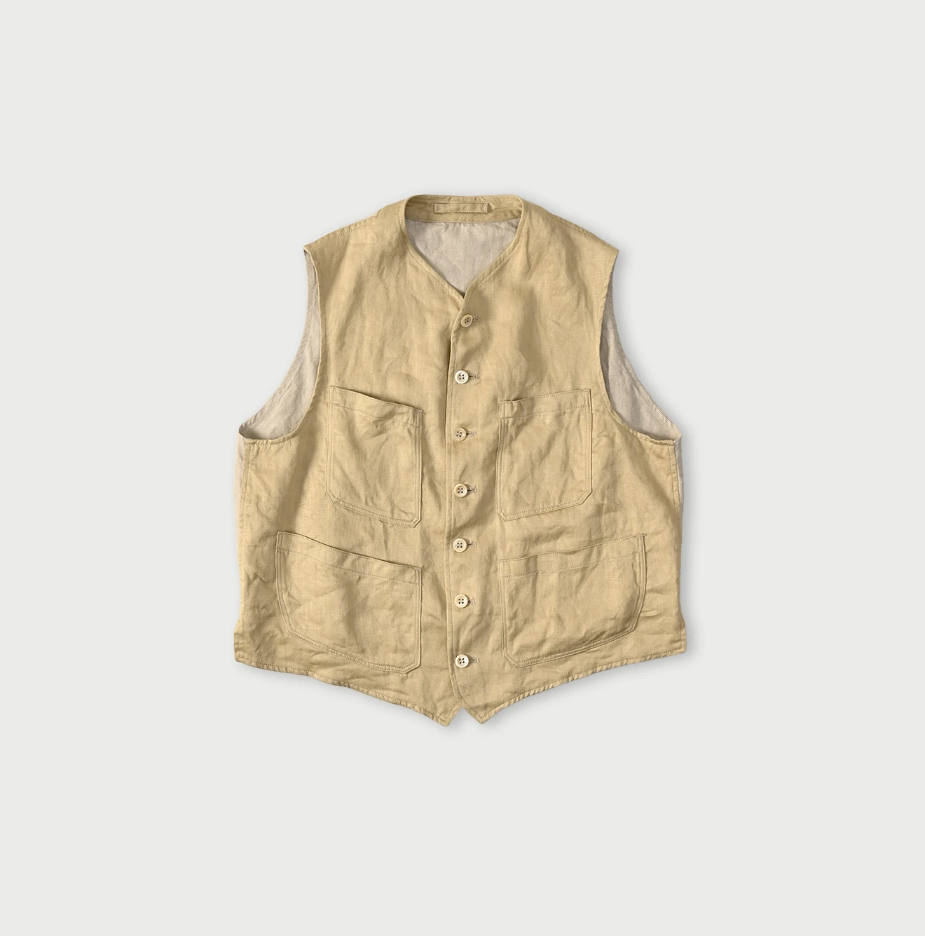 45R（フォーティファイブアール）| リネンサテンの908ベスト Vest