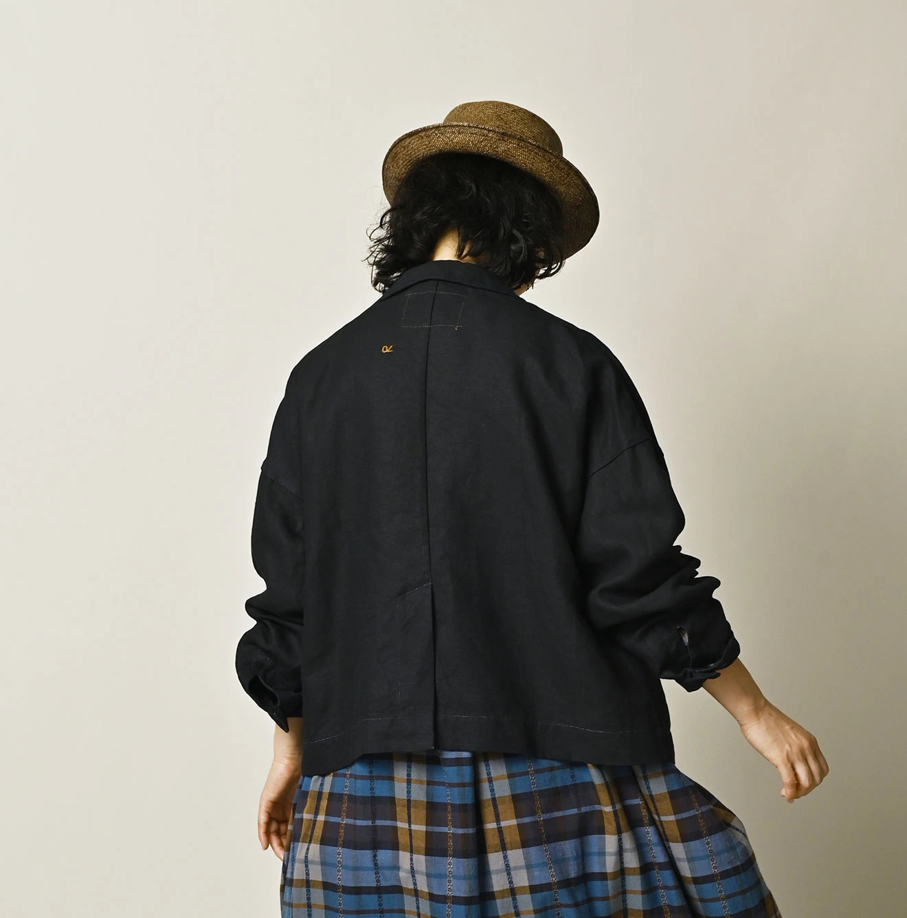 45R(フォーティファイブアール) |リネンクロスの908マノロ馬ジャケット（インディゴ）