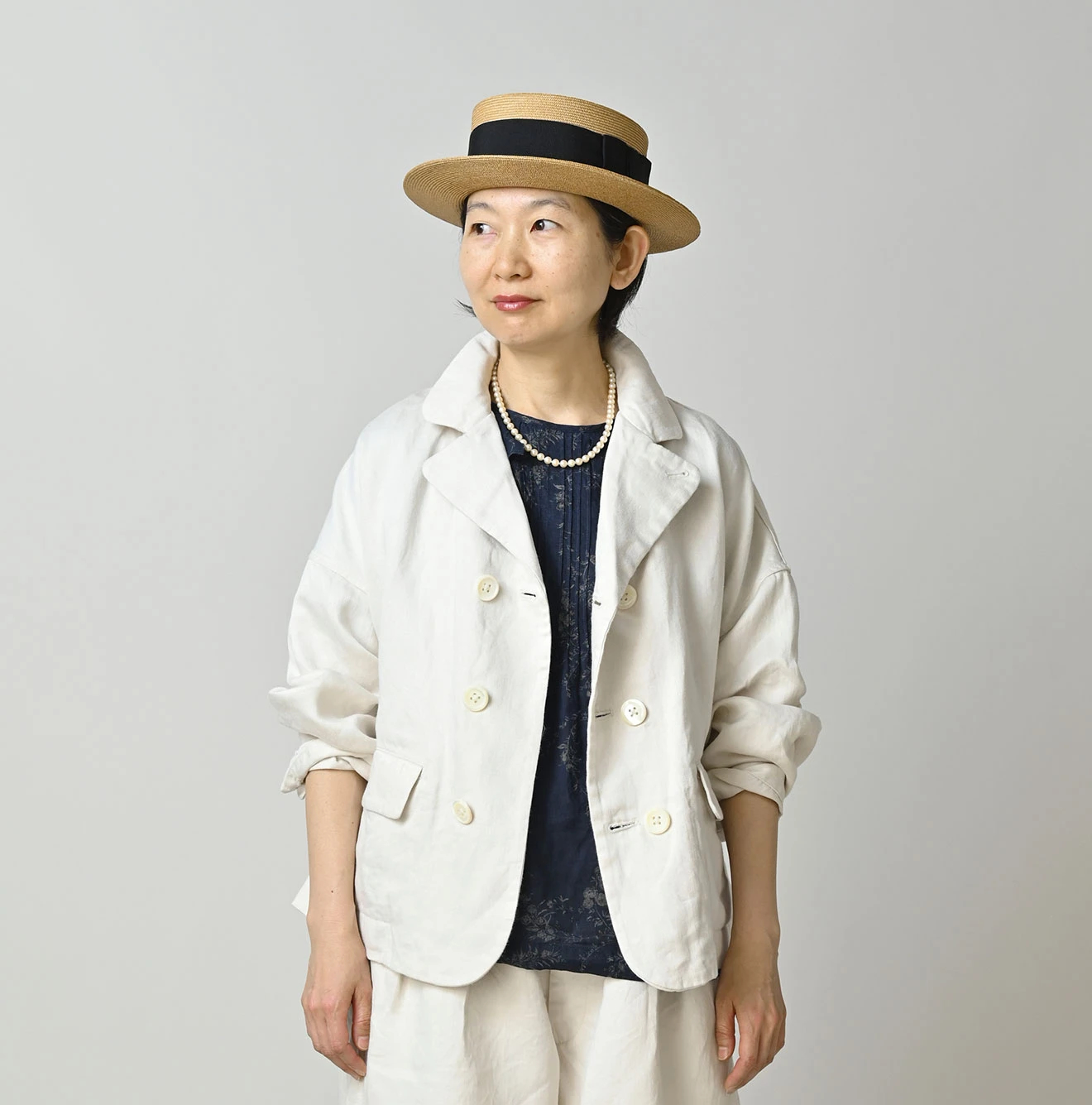 45R(フォーティファイブアール) |リネンサテンの908マノロ馬ジャケット