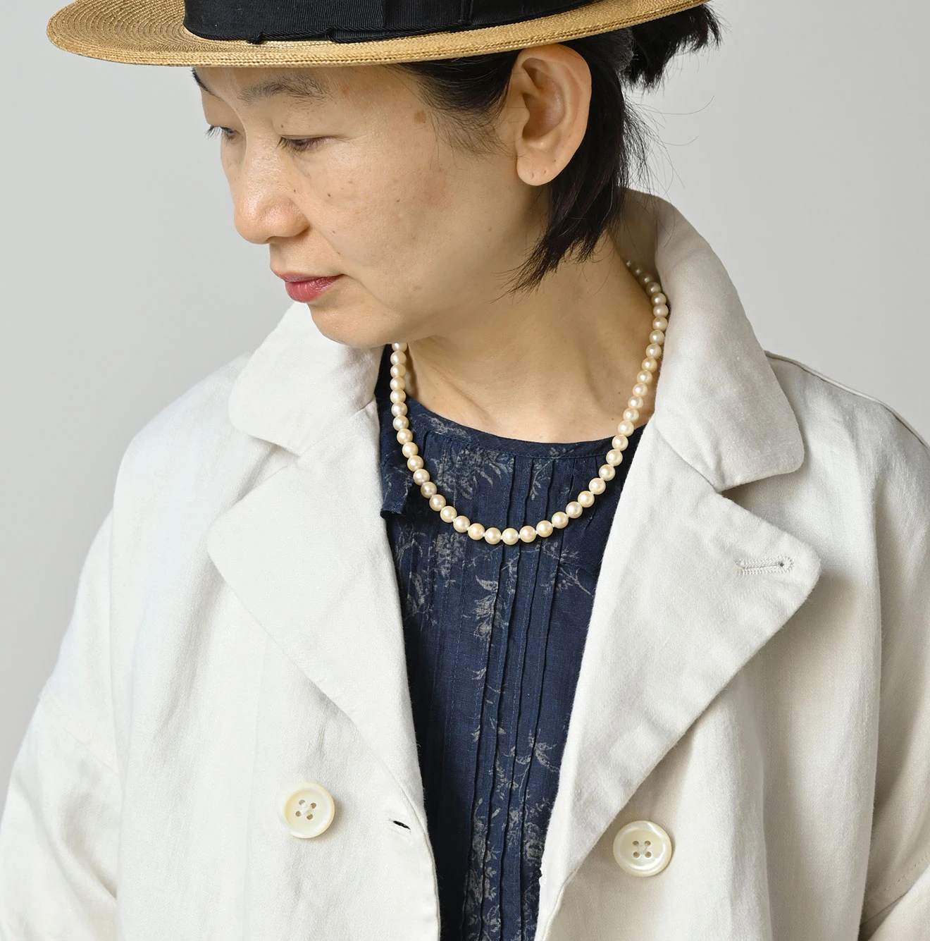 45R(フォーティファイブアール) |リネンサテンの908マノロ馬ジャケット