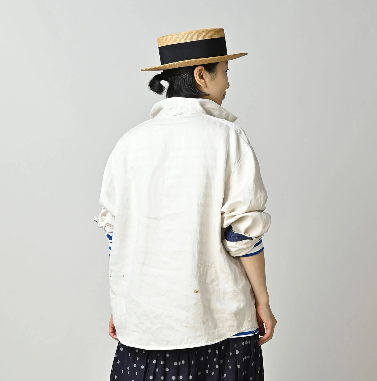 45R(フォーティファイブアール) |リネンサテンの908ダッファーシャツ
