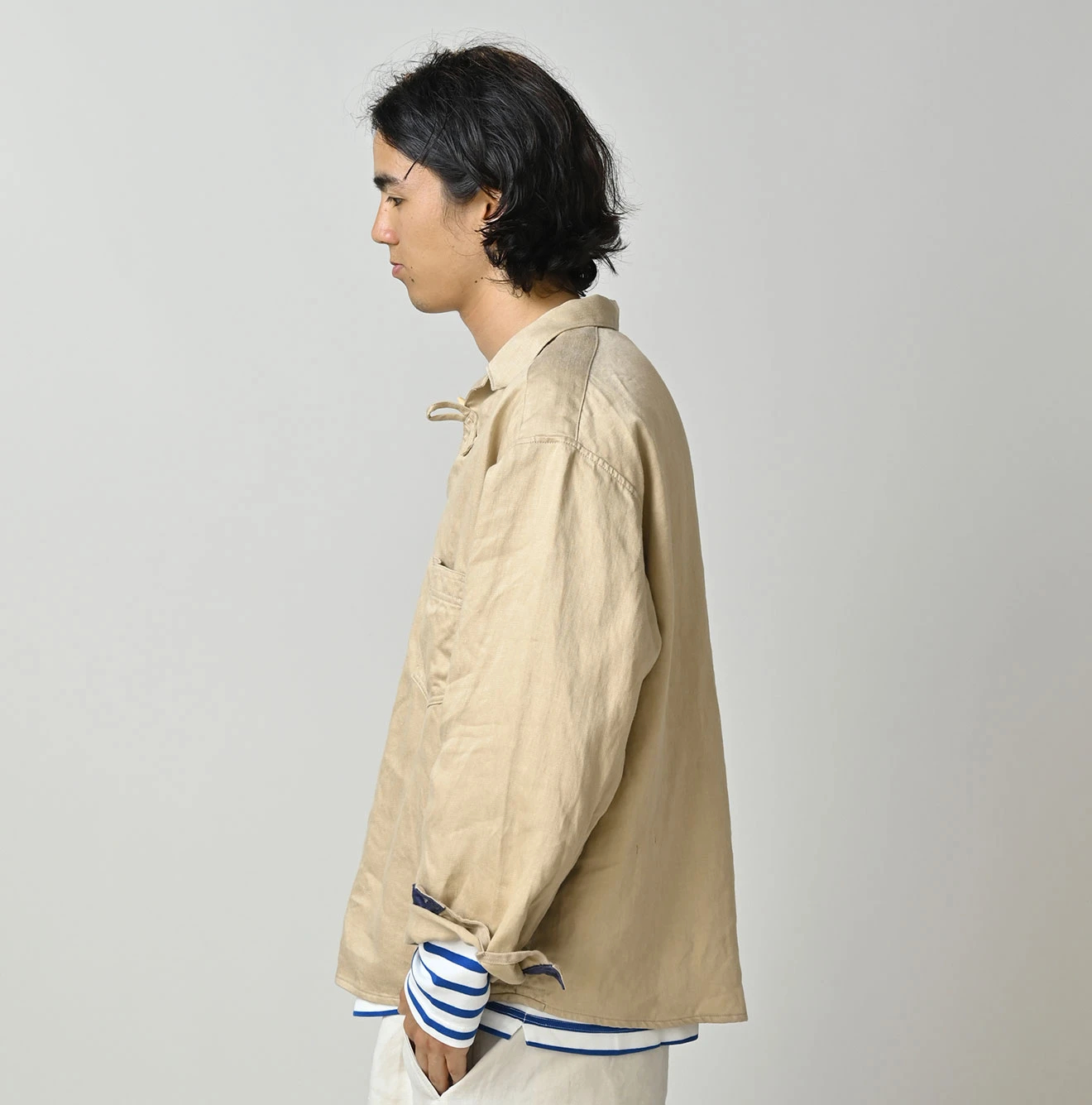 45R(フォーティファイブアール) |リネンサテンの908ダッファーシャツ