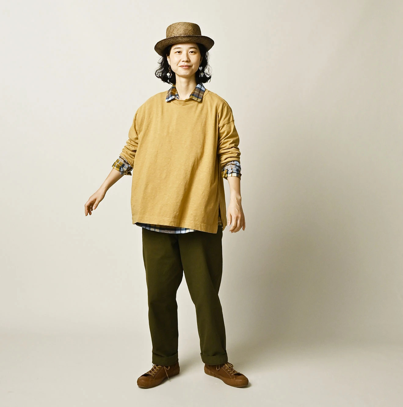 45R(フォーティファイブアール) |天竺の908ビッグスリット比古Tシャツ