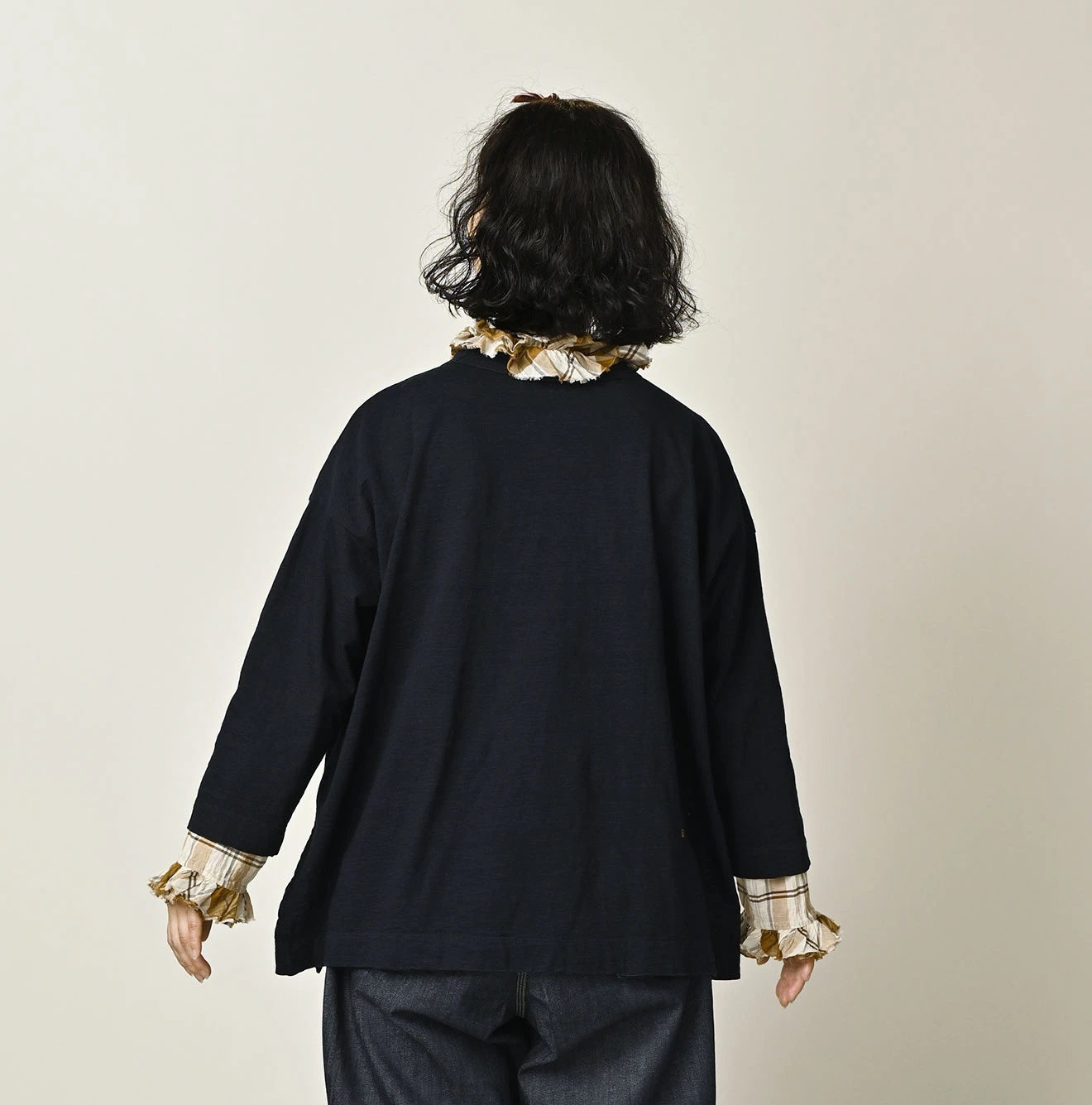 45R(フォーティファイブアール) |天竺の908ビッグスリット比古Tシャツ（インディゴ）