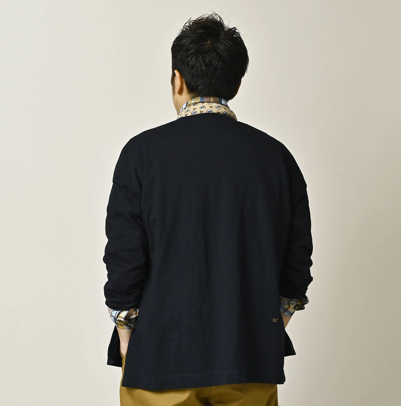 45R(フォーティファイブアール) |天竺の908ビッグスリット比古Tシャツ（インディゴ）