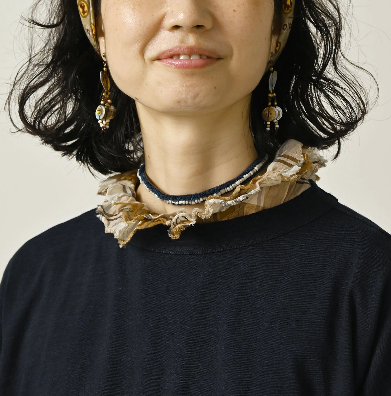 45R(フォーティファイブアール) |天竺の908ビッグスリット比古Tシャツ（インディゴ）