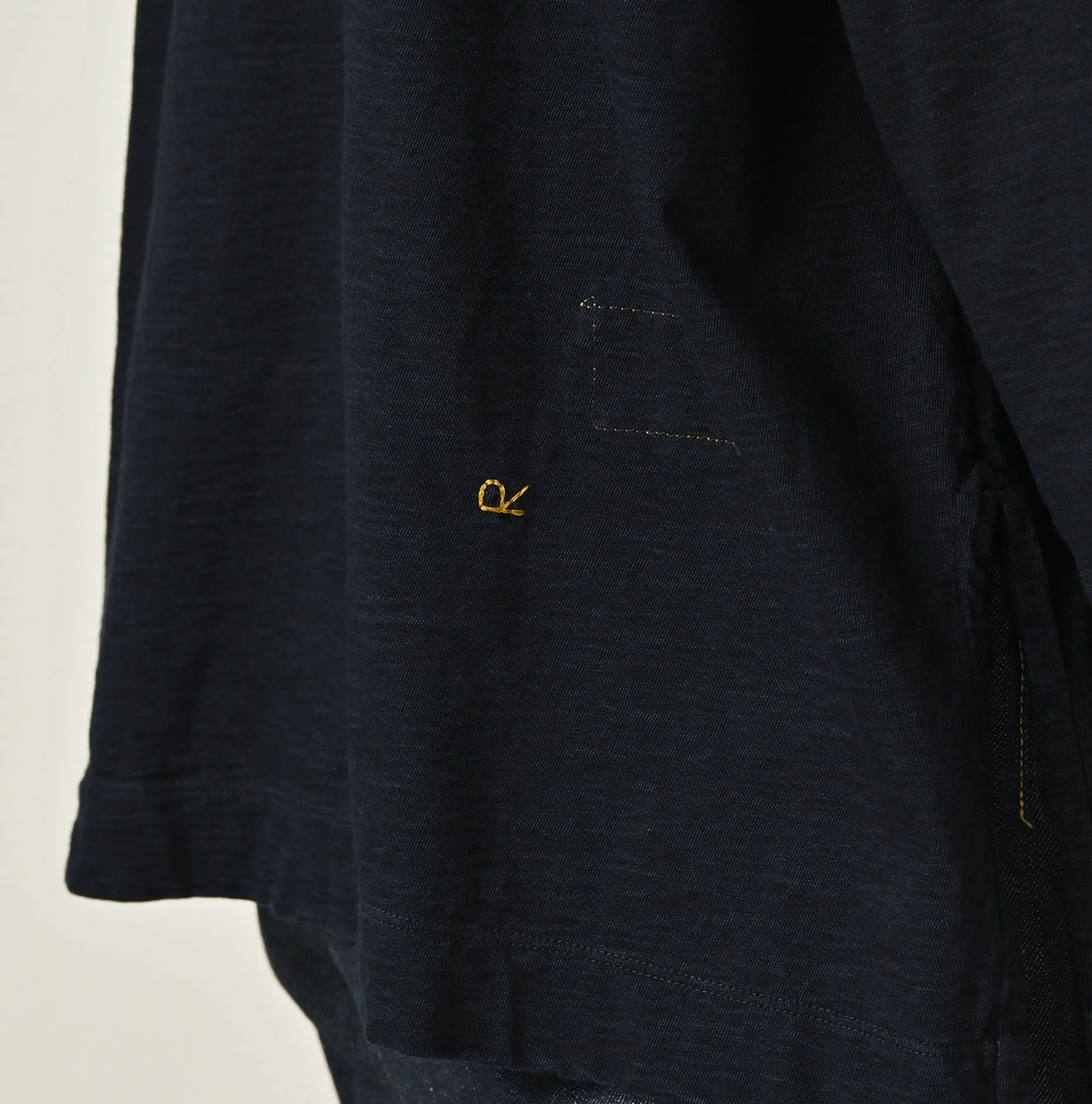 45R(フォーティファイブアール) |天竺の908ビッグスリット比古Tシャツ（インディゴ）