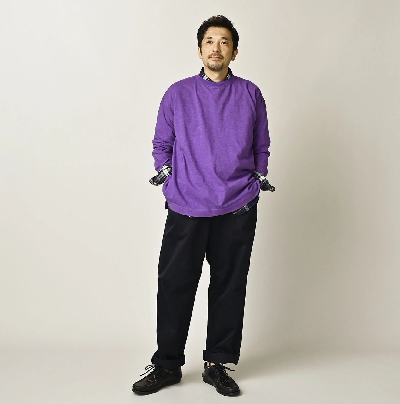 45R(フォーティファイブアール) |天竺の908ビッグスリット比古Tシャツ（45草）