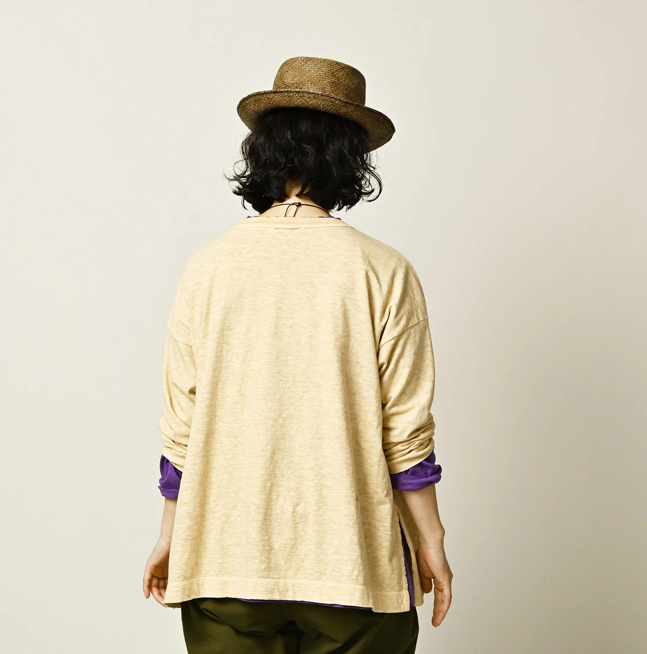 45R(フォーティファイブアール) |天竺の908ビッグスリット比古Tシャツ（45草）