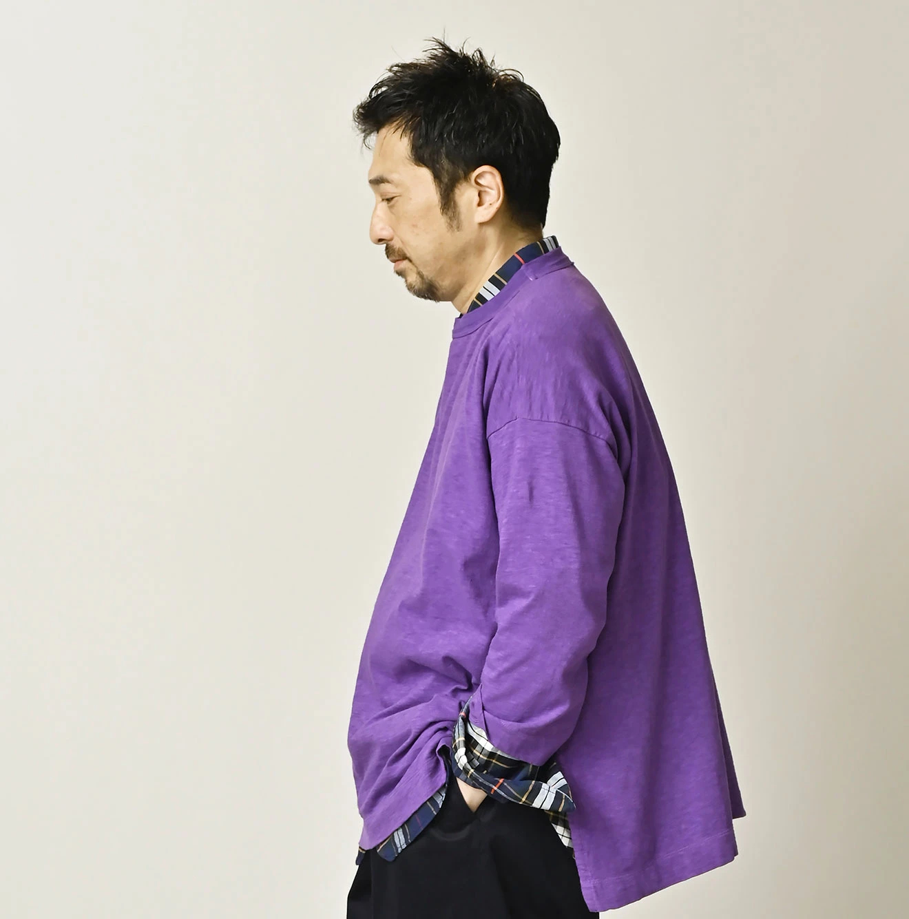 45R(フォーティファイブアール) |天竺の908ビッグスリット比古Tシャツ（45草）