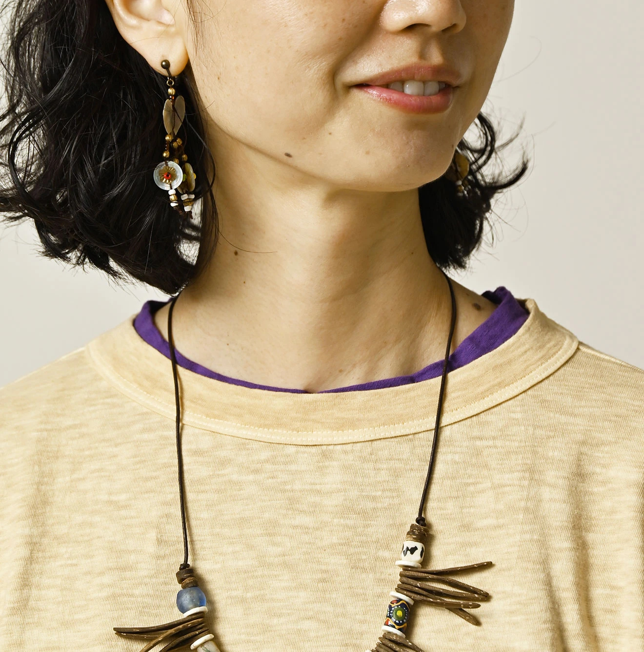 45R(フォーティファイブアール) |天竺の908ビッグスリット比古Tシャツ（45草）