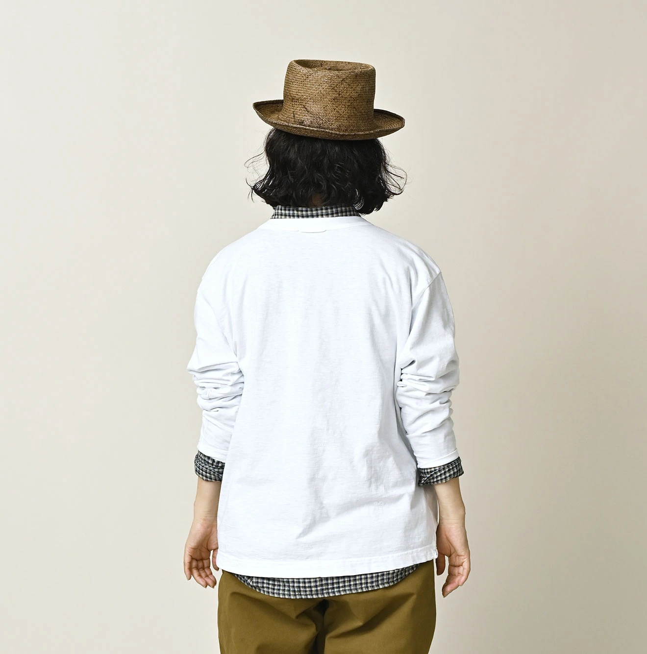 45R(フォーティファイブアール) |ドンキーカレッジプリントの908長袖Tシャツ