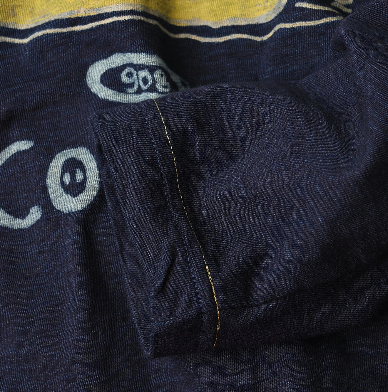 45R(フォーティファイブアール) |ドンキーカレッジプリントの908長袖Tシャツ（インディゴ）