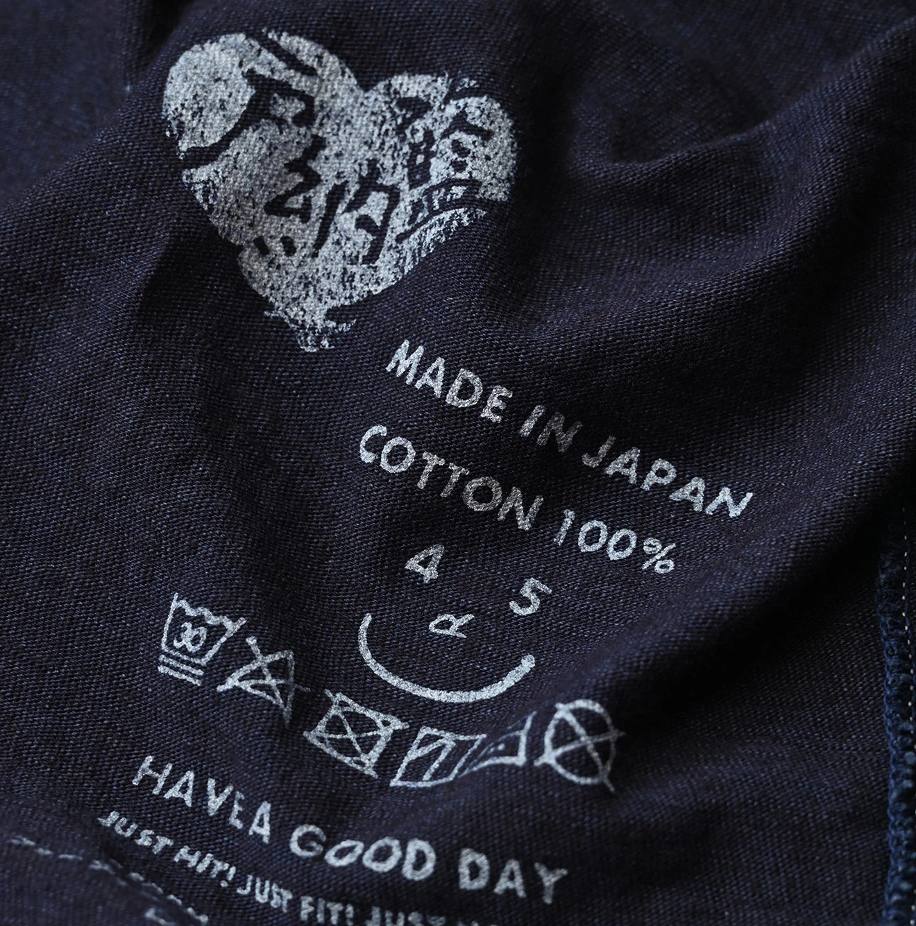 45R(フォーティファイブアール) |ドンキーカレッジプリントの908長袖Tシャツ（インディゴ）