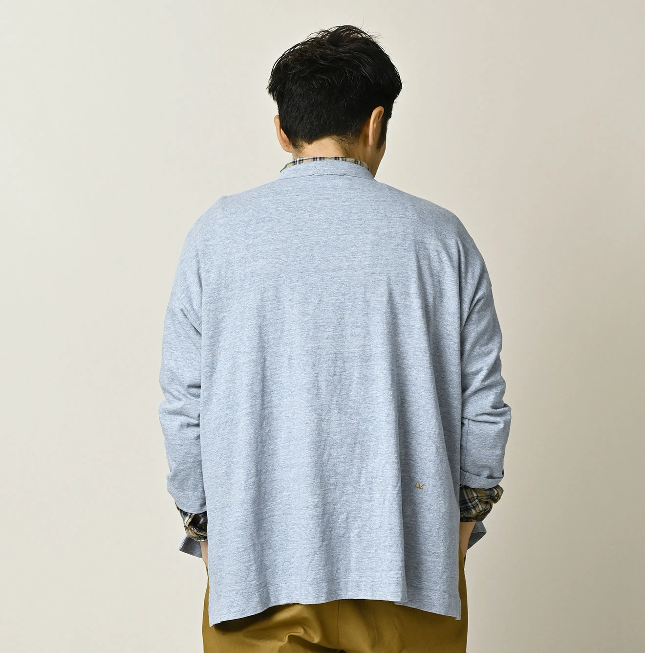 45R(フォーティファイブアール) |ビッグドンキーロゴプリント刺繍の908ビッグスリット比古Tシャツ（トップ）