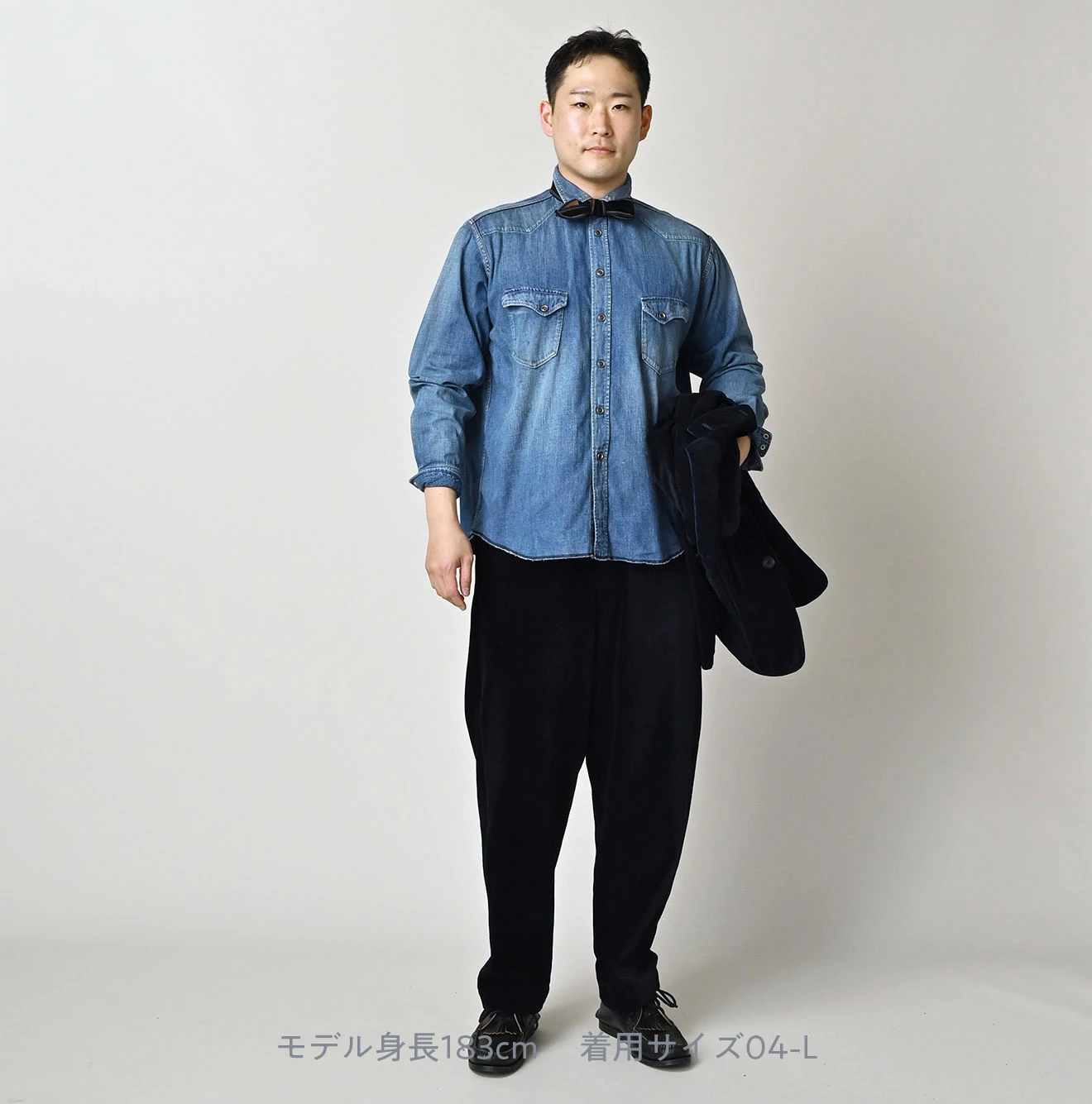 45R(フォーティファイブアール) |小麦デニムの908オーシャンイースタンシャツ（加工）