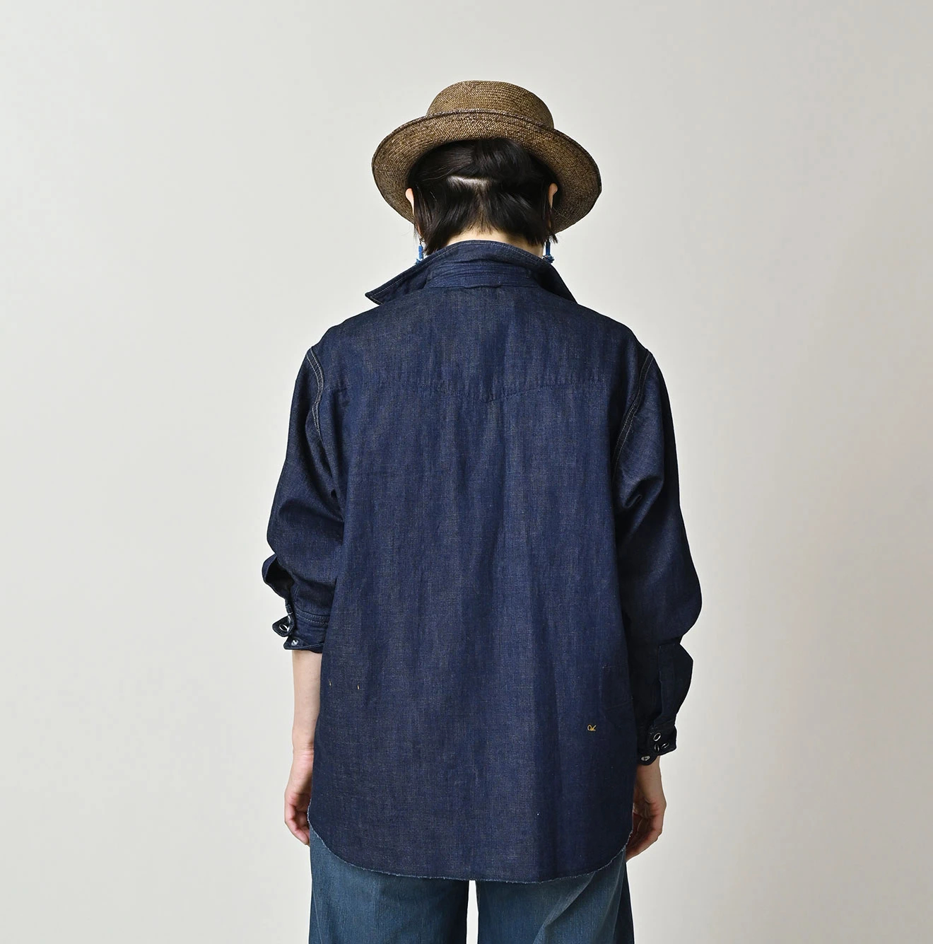 45R(フォーティファイブアール) |小麦デニムの908オーシャンイースタンシャツ（濃）
