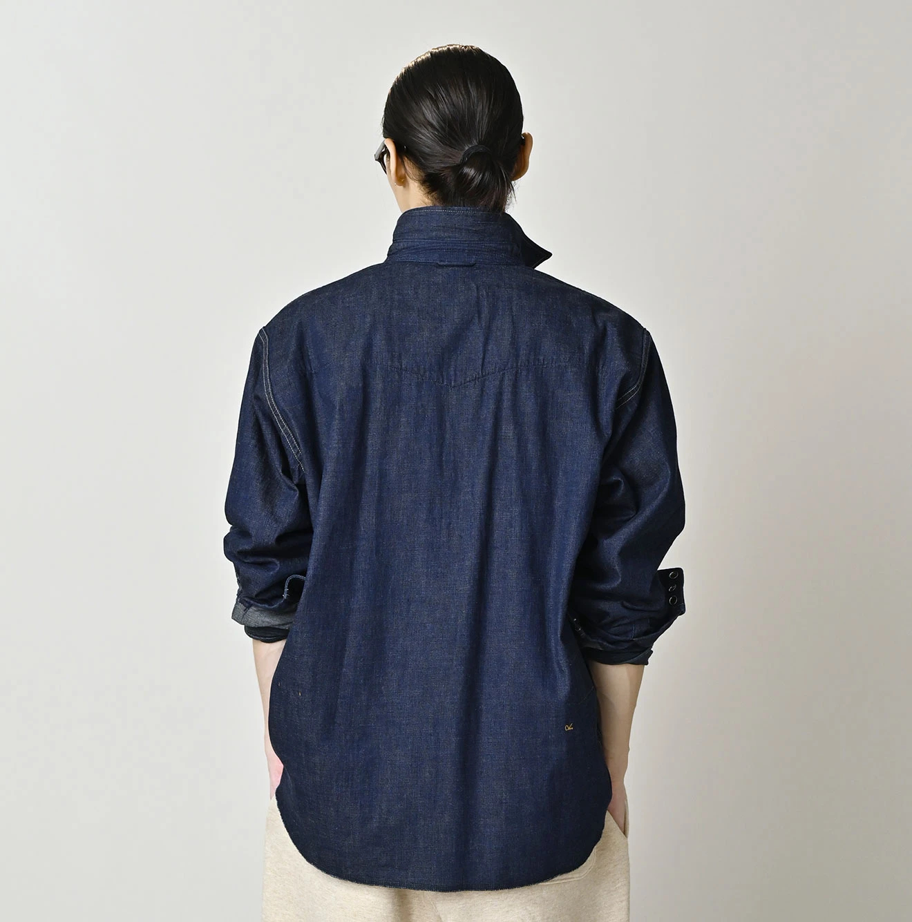 45R(フォーティファイブアール) |小麦デニムの908オーシャンイースタンシャツ（濃）
