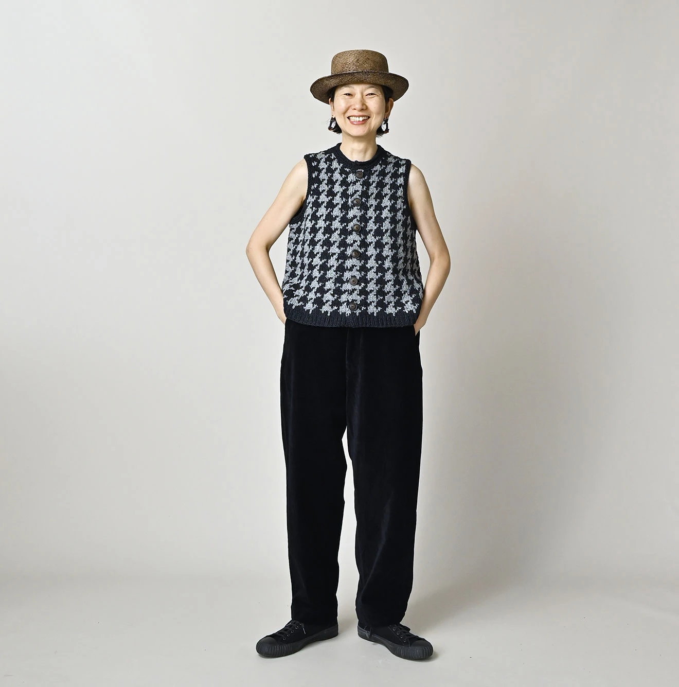 45R(フォーティファイブアール) |インディゴニットの千鳥ベスト